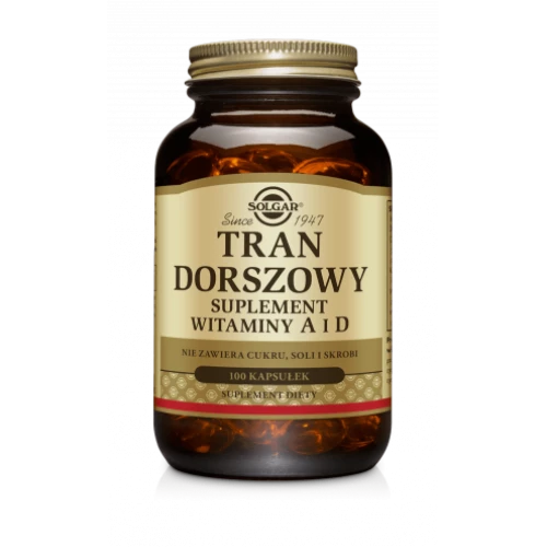 Solgar - Tran Dorszowy - 100 kapsułek Solgar - Tran Dorszowy - 100 kapsułek